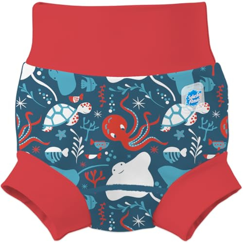 Splash About Happy Nappy Duo, Under the Sea Red, 6-12 Months