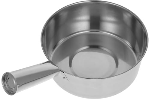 HOLIDYOYO Thickened Stainless Steel Water Ladle Water Scoop Replacement for Cooking Long Handle Scoop Reusable Ladle Container for Serving Draining and Dishing 11.61 X 7.68 X 2.95in