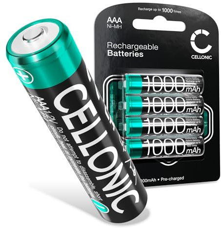 CELLONIC, Akku kompatibel mit Telekom Speedphone 12, Speedphone 11, Speedphone 10 (1000mAh, 4X 1.2V) Ersatzakku 4X AAA Micro LR03