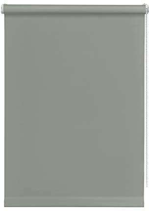 Deco Company Mini-Rollo Tone zum Klemmen, Tageslicht-Rollo, Blickdicht, Alle Montage-Teile inklusive, Grau, 100 x 150 cm