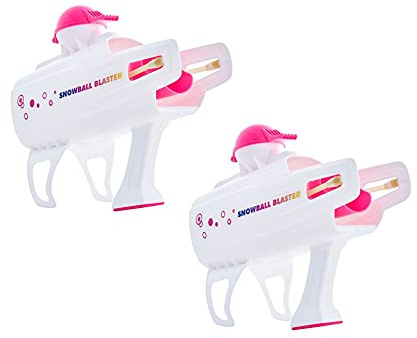 Superio Snowball Blaster Launcher, Round snowbl Shaper, Snowball Toy, Winter Toy for Adults (Pink- 2 Pack)