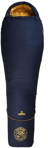 NOMAD® Inca Junior Mumienschlafsack | Blau | Längenverstellbar | Mumienschlafsack Kinder | 150-180 x 68 cm | Inkl Bezug