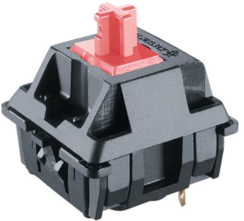 Interruptores de Tecla Cherry MX Switch para Teclados Mecánicos | Plate Mounted Switches | MX3AL1NN (Cherry Silent Red, 120 Piezas)