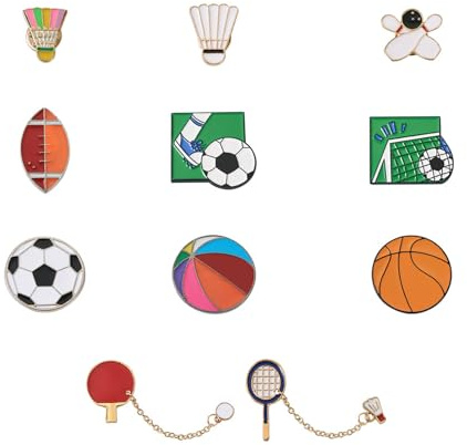 Pandahall Various Theme Alloy Enamel Brooches Lapel Brooch Enamel Pin Set