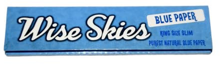 20 Booklets of Wise Skies Blue Coloured Kingsize Rolling Papers