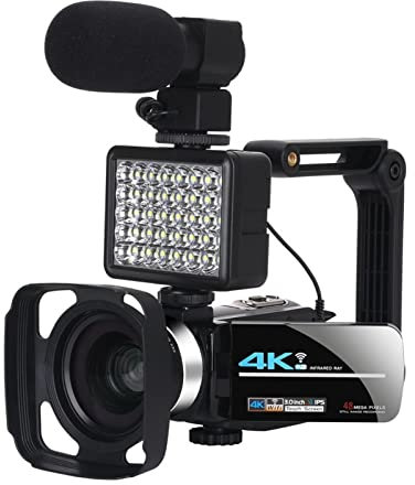 ARTGOS HD. Videocamera videocamera WiFi Night Vision Vlogging Camera for Streaming Live 4K 56MP 3.0. Fotocamera Webcam Touch Screen Pollici(Standard)