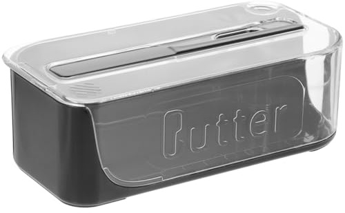Ciieeo Mantequillera con Tapa Hermética Abs Negra para Queso y Cocina | Uso Doméstico y Comercial, Almacenamiento Sellado, Fácil Limpieza, Formato 1 Pieza