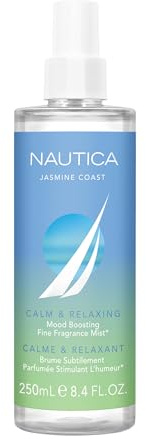 Nautica for Her Jasmine Coast Body Mist, 8.4 Fl Oz (Pack of 1), Notes of Pear, Jasmine, and Musk, Women's Fragrance, Long Lasting, Mood-Boosting Fragrance, Vegan Formula