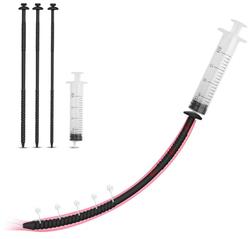 Neu Dilator Harnröhre Hohl mit 5 Löcher Harnröhren Po Dusche Stimulator,3-IN-1 Silikon Penis Plug mit Spritze + Stecker,Katheter Harnröhre Mann,Sex Spielzeug für Männer(Schwarz) | Neu 3-IN-1 Silikon Penis Plug Po Dusche,mit Spritze + Stecker,Katheter Harnröhre Mann,Sexspielzeug für Männer Solo