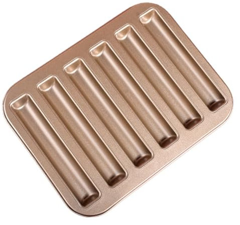 IMIKEYA 6 Stück Antihaft Metall Backform für Brownies und Kuchen Selbstgemacht Backblech mit Kompakter Größe Waschbare Kuchenform für Haushalts Backofen