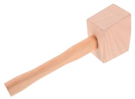 OKUMEYR Wood Mallet Wooden Hammer Solid Beech Wood Hand Tool Heavy Duty Woodworking Mallet for Carpentry