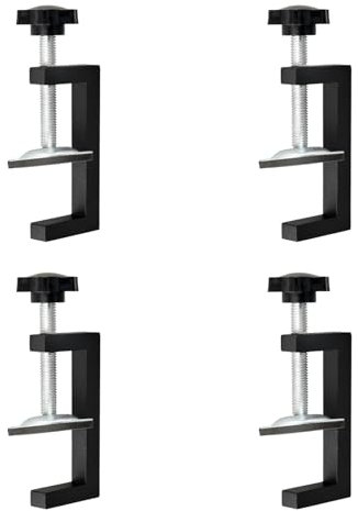 C Zwinge Schraubklemme 4 Stück Schraubzwingen Klein Schraubklemmen Klein Schwarz Klein C-Klemme Tischklammern Verstellbaren C-Klemme Schraubklemmen Metall Für Schweißen In Der Holzbearbeitung(10-57mm)