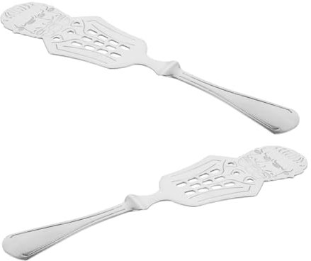 KOCKSHION 2pezzi Cucchiaio Acciaio Inossidabile Per Assenzio Design Filtro Efficiente Per Cocktail e Uso Domestico Facile Da Pulire e Resistente