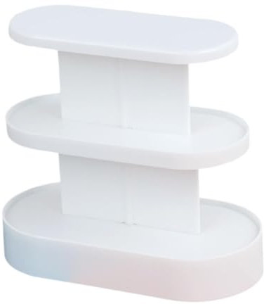 Fenteer 1:12 Scale Dollhouse Display Case Food Counter Accessory Collection Dollhouse Decoration Miniature Furniture for Shelves Cake, White