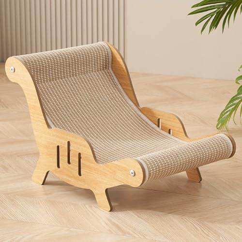 Silla De Tumbona Del Gato, Sofá Reclinable De Rascado De Gatito, Cama De Rascador De Hamacas De Gato, Silla De Cubierta De Gatito Con Almohadilla De Rayas, Sillas De Playa Portátiles Hamaca Para Gatos