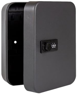 mophrati Armoire à clés Support de Stockage de sécurité 28 Fentes boîte de Verrouillage en Acier Verrouillage conteneur Organisateur titulaires avec Mot de Passe Design