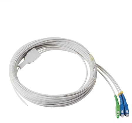 JPVLCNDJ Cavo in fibra ottica 2UPC+1APC SC Cavo patch monomodale simplex a 3 core for interni 3 metri/10 m/20 m/30 m/40 m(40M)