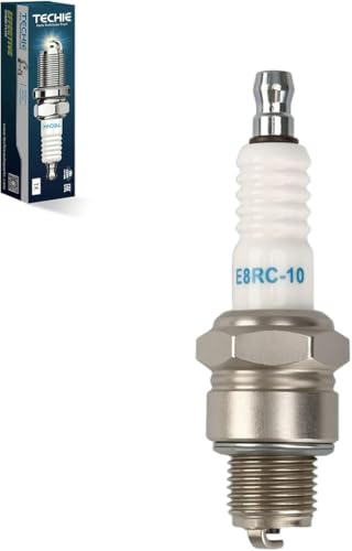 TECHIE E8RC-10 Zündkerze Ersatz für NGK BR8HS-10(1134) Marine, Motorrad-Zündkerze, für DENSO TR24-10, für Yamaha 94702-00247, für MERCURY 33-824406 8, für SUZUKI 09482-00370, 1 Stück