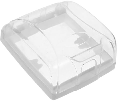Lurrose Protection de Sonnette Murale Transparente et Imperméable Grand Cache Anti-pluie et Anti-éclaboussures en Plastique Couverture Adaptée pour Boîtes de Prise Usage Intérieur
