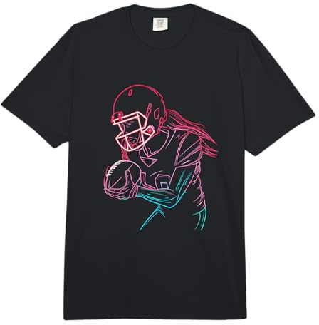 Runningback da Ragazza di Football Americano per Ragazze Comfort Colors Adult Heavyweight T-Shirt