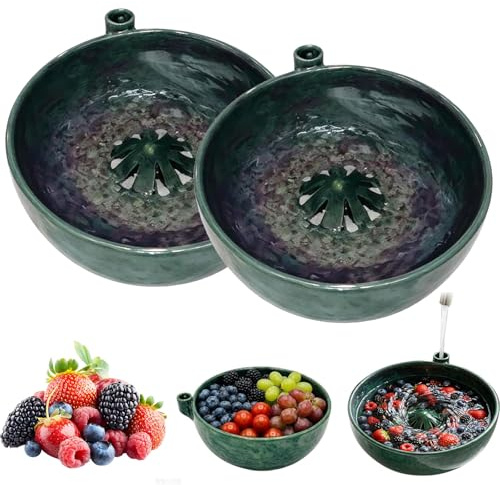 Ciotola per lavaggio automatico per frutti di bosco e verdure, cestello da cucina in ceramica, lavaggio rapido, utensile multiuso (1 pezzo)