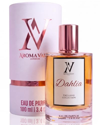 Aroma Vault Dahlia | Delina Exclusif Inspired EDP for Women | 100ml | Floral Rose Fragrance with Pear, Vanilla & Oud | Long Lasting