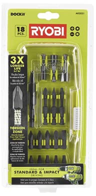 Ryobi Impact Driving Kit (18 pieces)