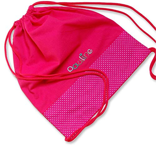 Turnbeutel mit Namen Sportbeutel Kinderbeutel Kindertasche Rucksack Kindergartenbeutel Sportrucksack Freizeitbeutel, Farbe:pink