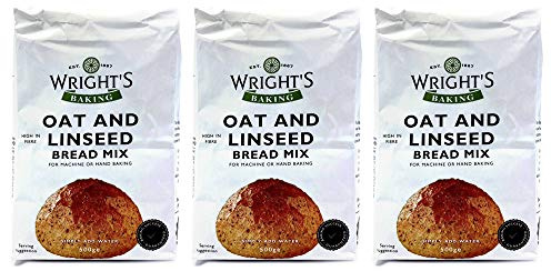 Wright's Baking Oat & Linseed Bread Mix 500g (Pack of 3)