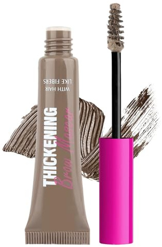 Tinted Thickening Brow Mascara,Tinted Eyebrow Gel, Waterproof, Transfer-proof, Brush to Fill in Eyebrows and Cover Gray Hairs - Cruelty Free (1pc 01 Taupe)