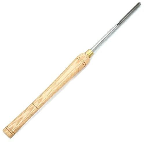 1 outil de tournage de tour, 1/2, 1/4, 3/8, bol de tournage sur bois, gouge, ciseau de tour HSS, accessoires de tour en acier rapide avec manche en bois (Size : 3/8)