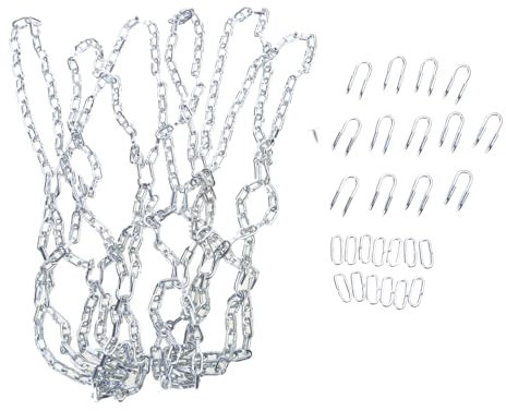 Basketballnetzkette Basketballkorb Metallnetz Basketballkorb Netz Ersatznetz Stahlkette Netz Basketballnetz