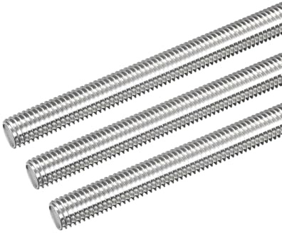 QUARKZMAN 3 Stück Gewindestange M10 x 180mm Vollgewindestange 304 Edelstahl V2A Gewindestangen A2 Metrisch Gewindebolzen VA Gewindestab Rechtsgewinde Gewindestift