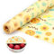 Modixun Rollo de Cera de Abeja 100 cm x 33 cm, Envoltorios Reutilizables para Alimentos, Papel Grande para Envolver Pan, Sándwich, Tazón, Cubierta de Girasol