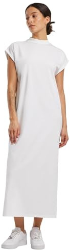 Build Your Brand Robe Longue pour Femme avec épaules allongées, 100% Coton, Tailles XS à 5XL, Blanc., XXL