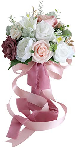 Schöner künstlicher Rosenstrauß für Zuhause, Party, Winter, Hochzeit, Dekoration