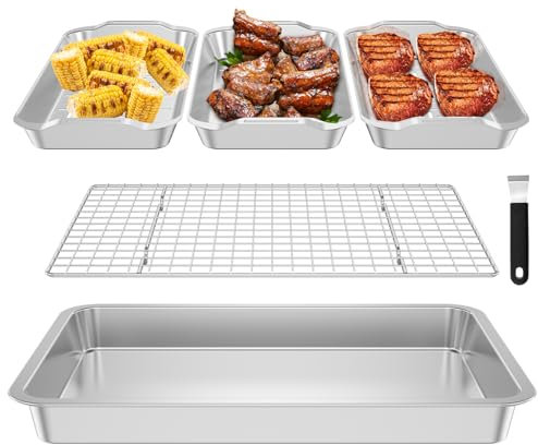 Juego de cesta para barbacoa, 6 piezas, accesorios para barbacoa con bandeja de cesta, 3 cestas, estructura, asa, juego de parrilla de verduras de acero inoxidable, soporte portátil para exteriores de