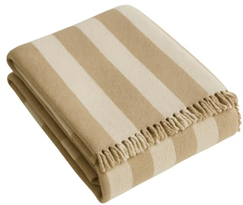 SaoTi Colcha Multiusos 220x240 cm - Jarapa Foulard Sofá Cama Playa, Fabricado en Algodon (Beig)