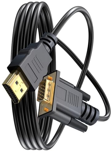 Ldbuejiaja Câble VGA pour Adaptateur Connecteurs À Dorée Cordon pour Moniteurs D'ordinateur Projecteurs HDTV Plug and Play Adaptateur