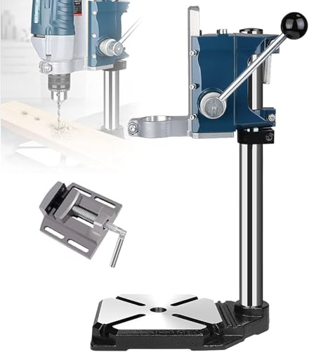 Drill Press, Pillar Drill Beh With Vise/pressure Plate Drill Press Std With 90°rotating Head, Adjustable Drill Press Table Workstation, B