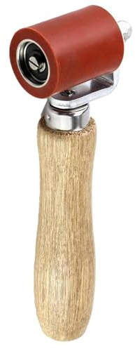 Rodillo de presión, rodillo de clavos rojo de 40 mm, rodillo de presión para revestimientos de suelos, rodillo para juntas, rodillo para cola para madera, rodillo para clavos para papel pintado