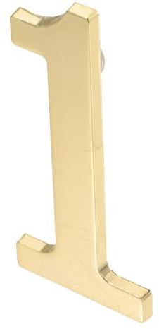 TEHAUX Numéros Magnétiques en Métal Doré pour Boîte aux Lettres et Étagères, Solides et Épais, pour Lieux Publics et Jardin