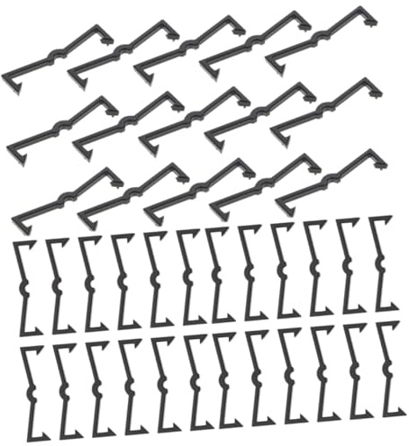 MUELODSIC 50 piezas Clips Plásticos para Ganchos Panel Perforado Accesorios Resistentes para Fijación Segura Fáciles de Instalar sin Herramientas Duraderos para Organización Taller y Hogar