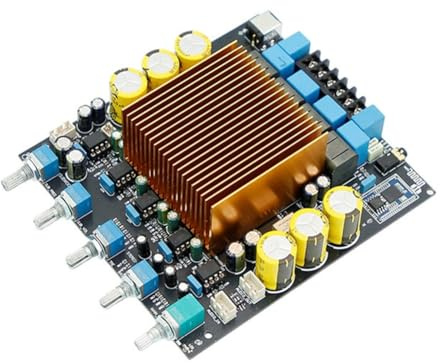NONDK Placa Amplificadora TPA3255 HiFi de 2.1 Canales QCC3084 con Bluetooth 5.4, Amplificador de Potencia de 150 W X 2 W + 300 W.