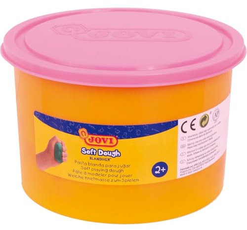 Jovi Blandiver Knete, extra weiche Knetmasse für Kinder ab 2 Jahren, pink, 1 Dose, 460 g