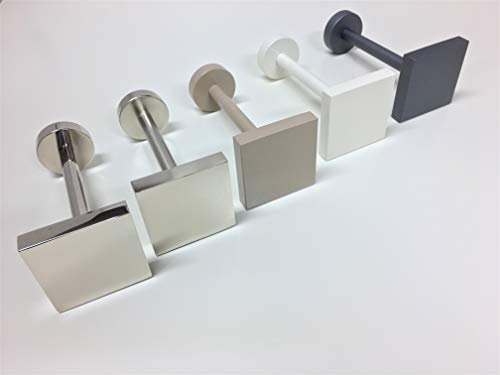 Fermatenda reggitenda moderno fermatenda da muro gancio tenda ganci parete gancio per tende fermatende a muro raccogli tenda reggi tenda ambrasse per tende embrasse R300 (ACCIAIO SATINATO, 12)