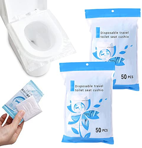 Sedile WC Monouso Impermeabile copre sedile WC monouso Antibatterico Portatile Per Viaggiare/Incinta 100 Avvolto Individualmente