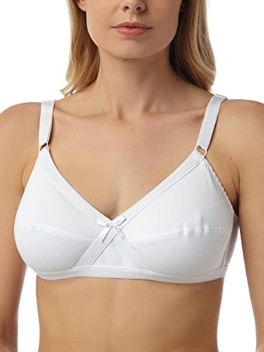 Marlon Women's BR593 Bra, White, 32A