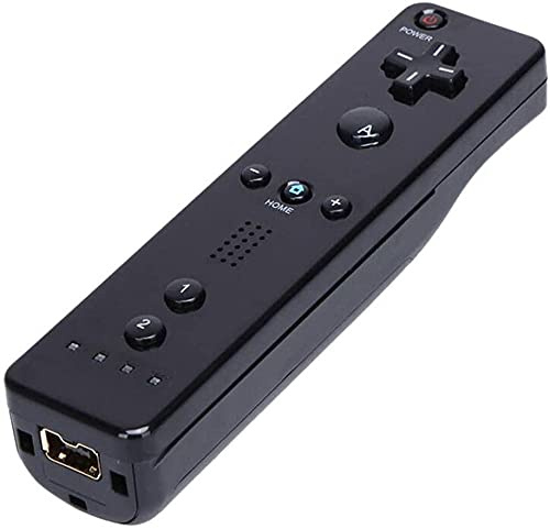 Hykiee Wii Remote Controller, Wii U Remotes Controller for Nintendo Wii U with Silicone Case and Wrist Strap, Black