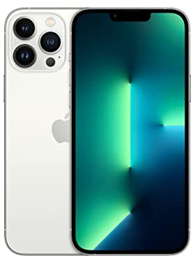 Apple iPhone 13 Pro Max, 128GB, Silver - (Renewed)